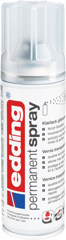 Akrylový sprej edding 5200 - fixační lesklý 997, objem 200,00 ml