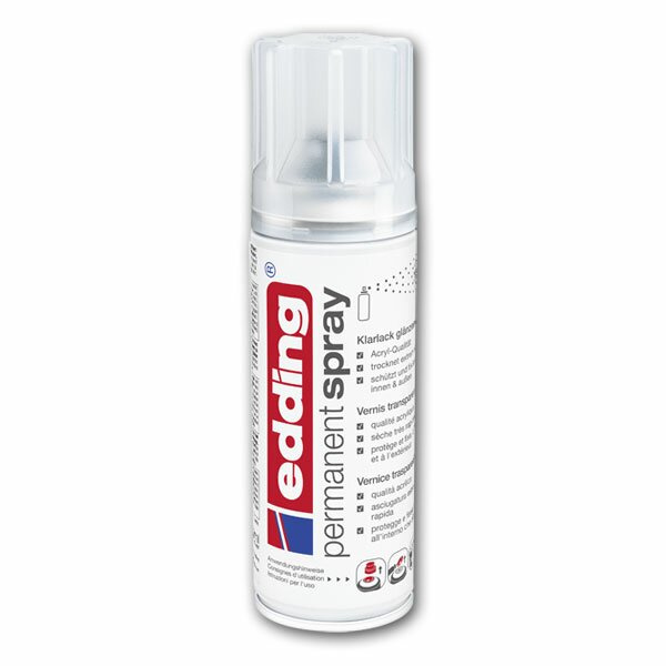 Akrylový sprej edding 5200 - fixační lesklý 997, objem 200,00 ml