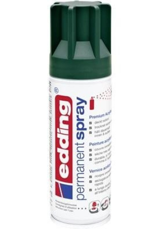 Akrylový sprej edding 5200 - mechová zelená matná 904, objem 200,00 ml