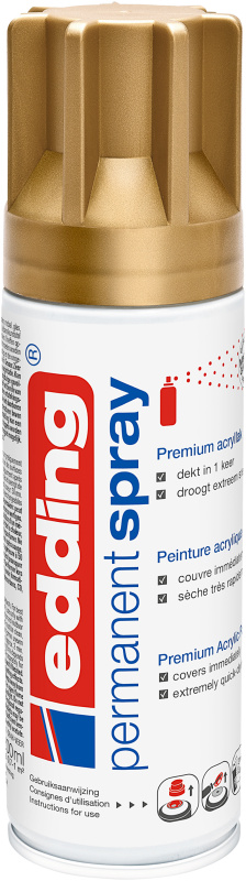 Akrylový sprej edding 5200 - sytá zlatá matná 924, objem 200,00 ml