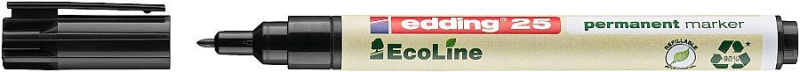Permanentní popisovač Edding Ecoline 25 - kulatý hrot, černý