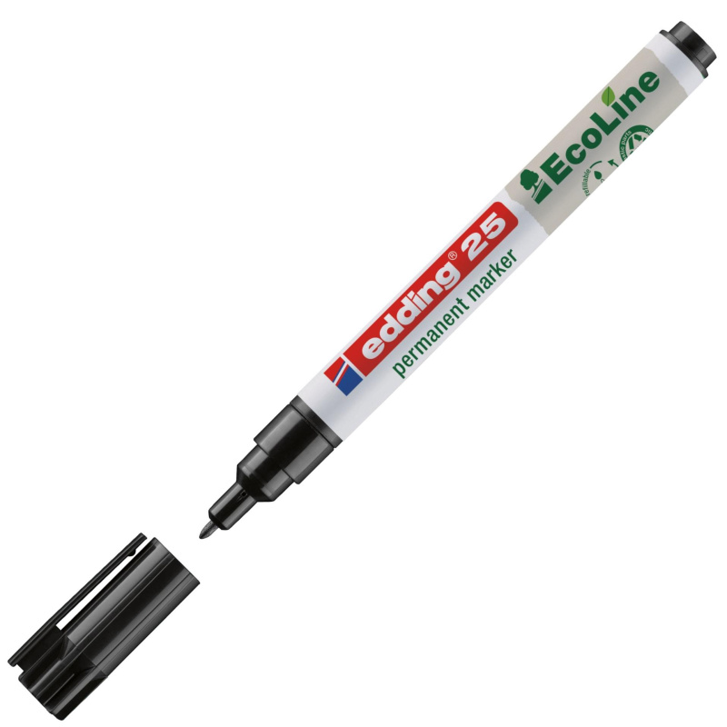 Permanentní popisovač Edding Ecoline 25 - kulatý hrot, černý