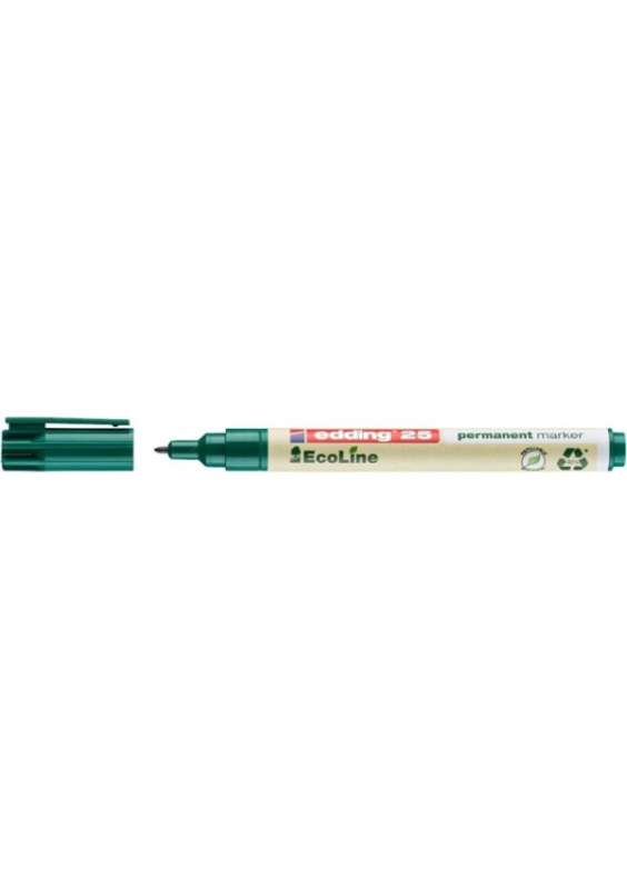 Edding 25 EcoLine - permanentní popisovač - zelený