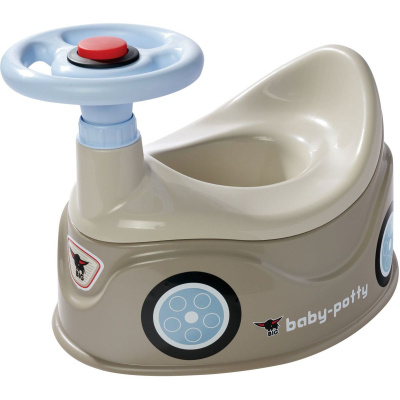 BIG Nočník New Bobby Car šedý s volantem