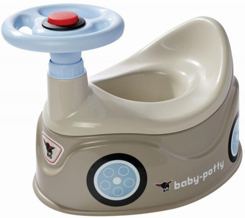 BIG Nočník New Bobby Car šedý s volantem