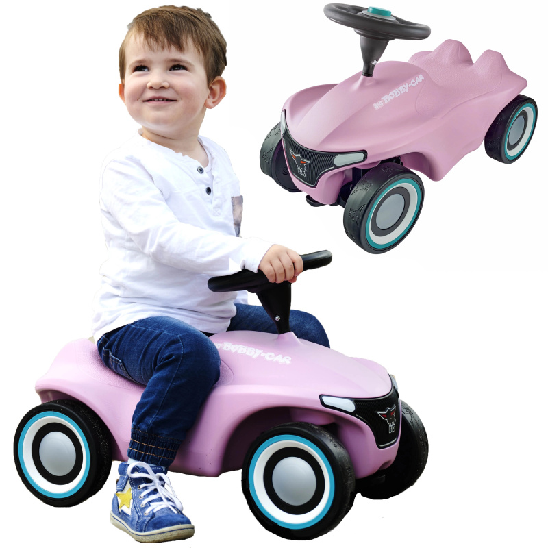 Velký růžový odrážedlo Big Bobby Car Neo pro děti
