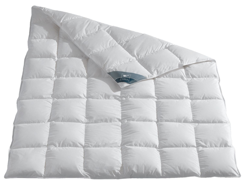 Häussling Kazetová přikrývka z prachového peří, středně teplá (135 x 200 cm)