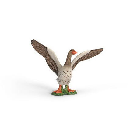 Schleich Zvířátko - houser šedý s roztaženými křídly