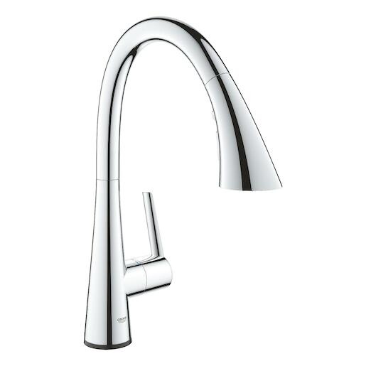 Baterie elektronická dřezová Grohe Zedra Touch chrom 30219002