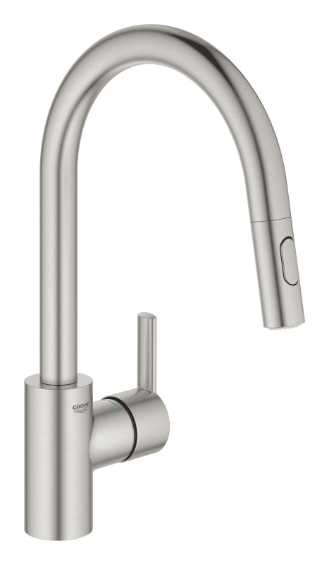 Grohe Feel dřezová baterie s vytahovací sprškou, 2 proudy supersteel 31486dc1 G31486DC1