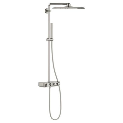 Grohe Euphoria SmartControl sprchový systém na stěnu s termostatickou baterií supersteel 26508dc0 G26508DC0