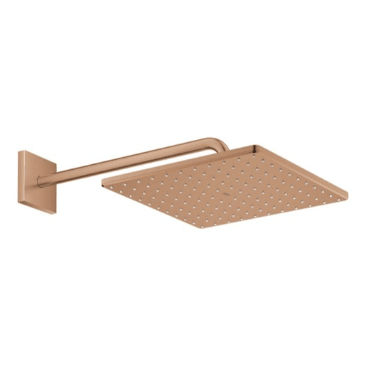 Hlavová sprcha GROHE Rainshower Cube na stěnu včetně sprchového ramena kartáčovaný Warm Sunset 26564DL0