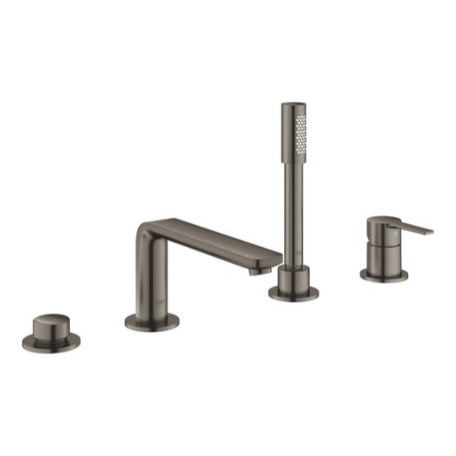 Vanová baterie GROHE Lineare se sprchovým setem kartáčovaný Hard Graphite 19577AL1