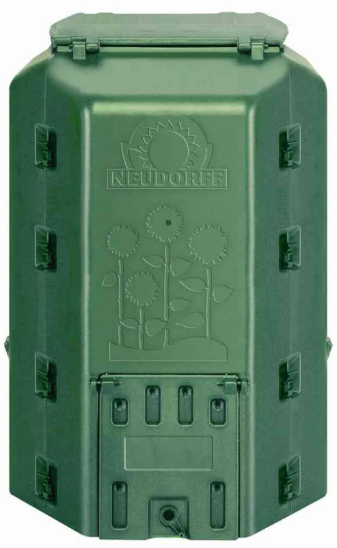 Kompostér Neudorff DuoTherm / 530 l / 82 x 82 x 115 cm / plast / zelená Varianta: ivi1