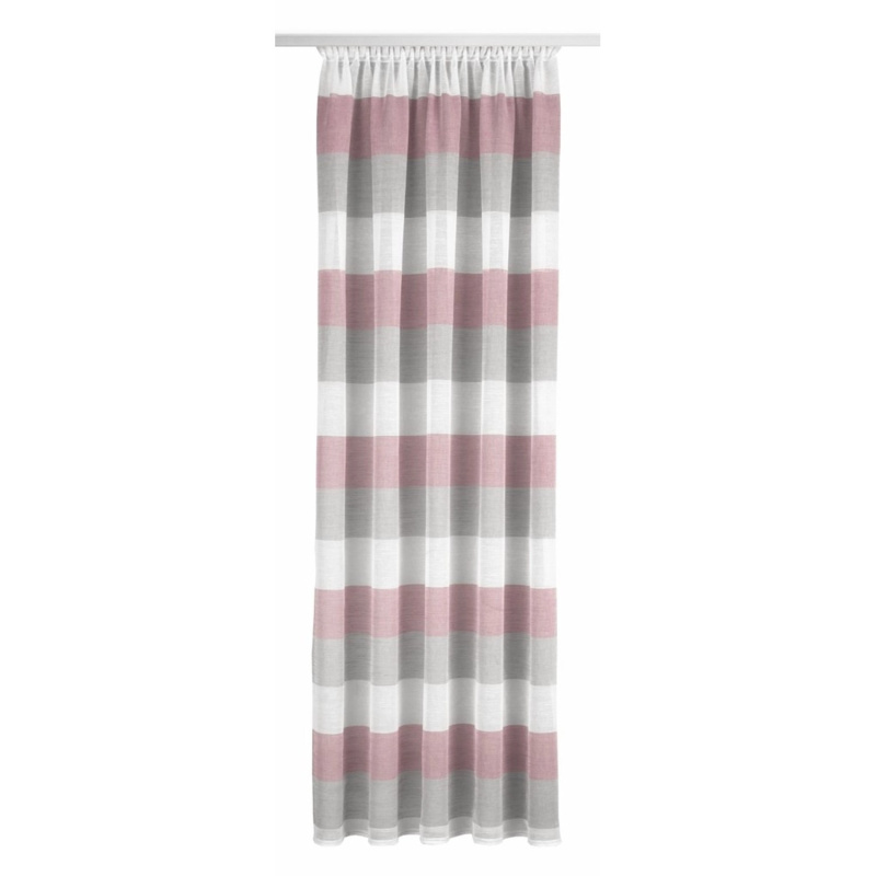 Albani Záclona s poutky Monet červená 245 x 135 cm