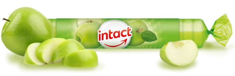 INTACT Hroznový cukr s vitamínem C zelené jablko 40 g