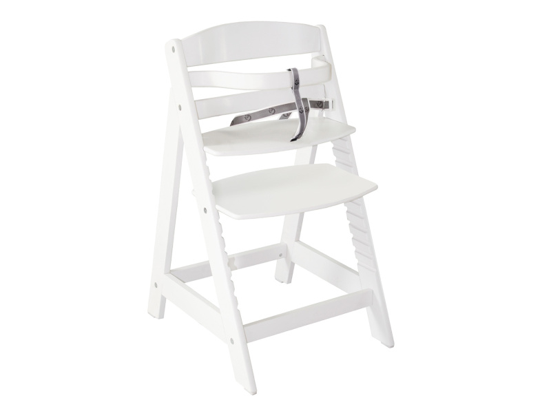roba Dětská vysoká židlička Sit Up se schůdky (bílá)