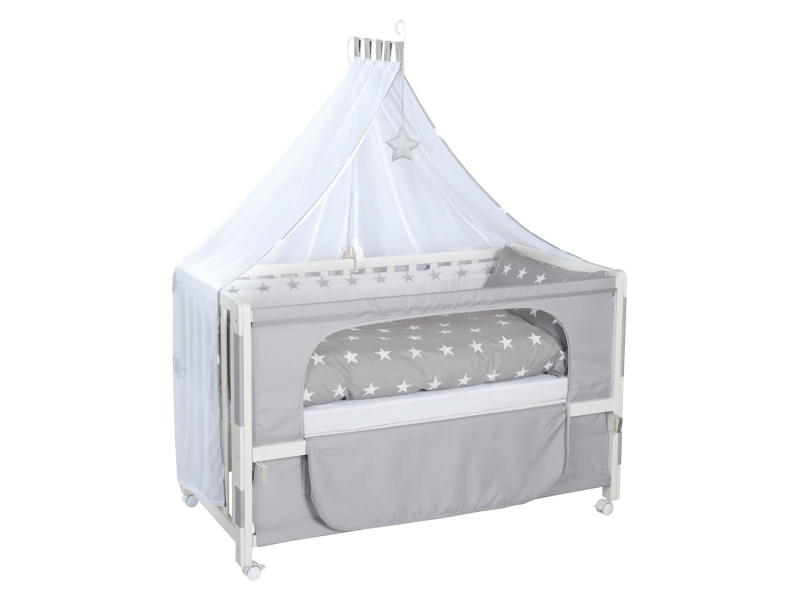 roba Dětská postýlka »Room Bed«, 60 x 120 cm (Little Stars, bílá)