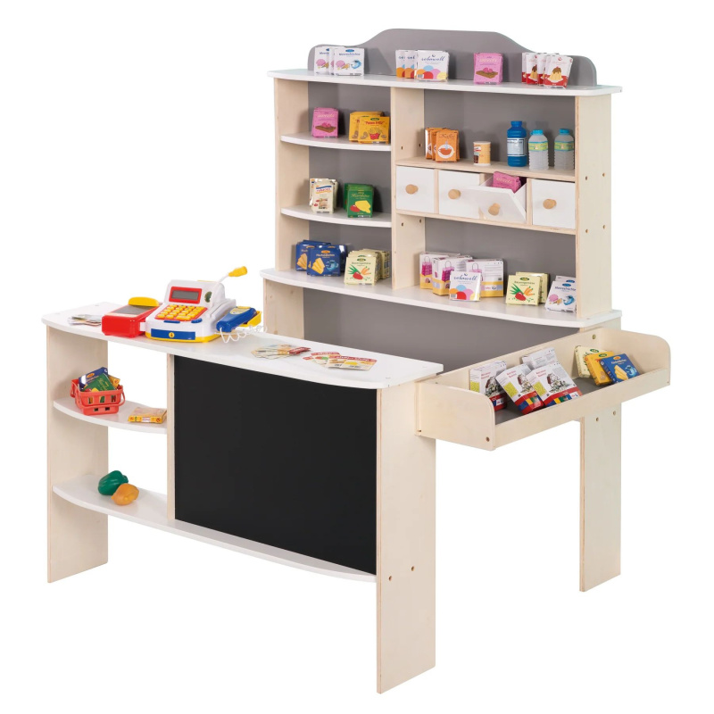 ROBA - prodejní stánek s doplňky – bílá/natur