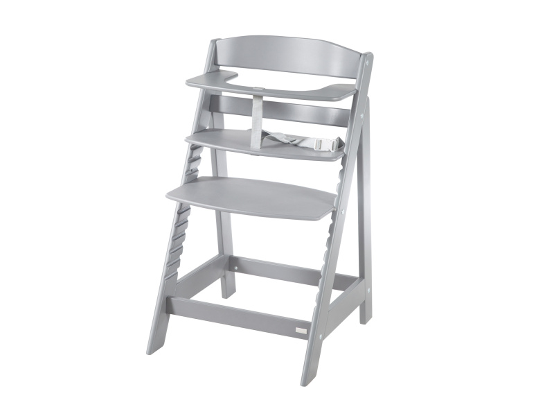 roba Dětská vysoká židlička Sit Up se schůdky (šedá Flex)