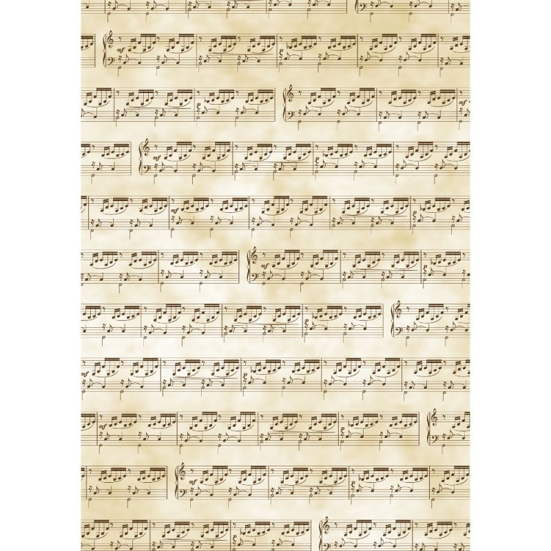Transparentní papír A4 hudební noty (5ks)