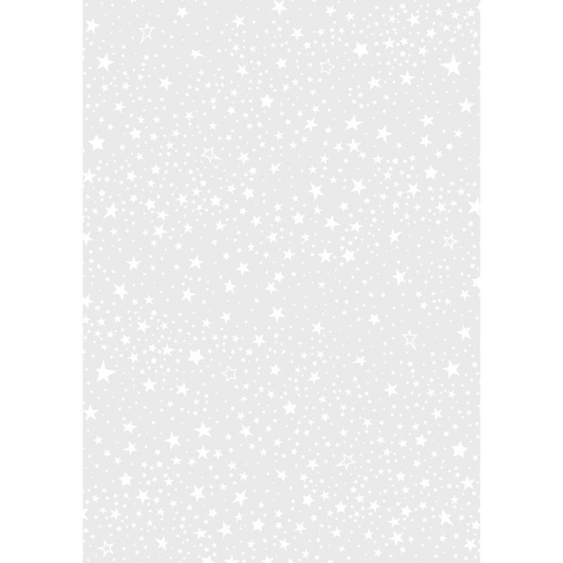 Transparentní papír A4 bílé hvězdičky (5ks)