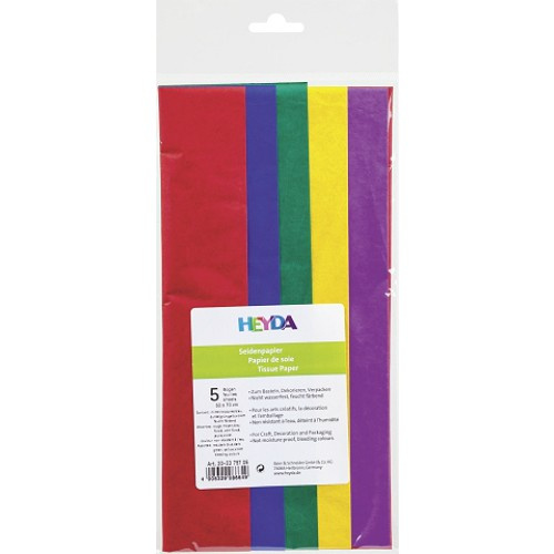 Hedvábný papír mix barev 50×70cm (5ks)
