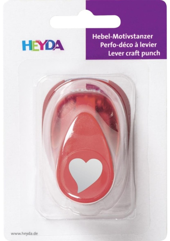 HEYDA ozdobná děrovačka velikost S - srdce elegant 1,7 cm DAVER, spol. s r.o.