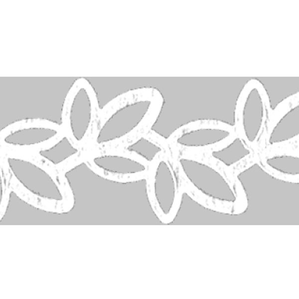 Samolepicí papírová krajkovaná stuha č.1 - bílá (1ks)