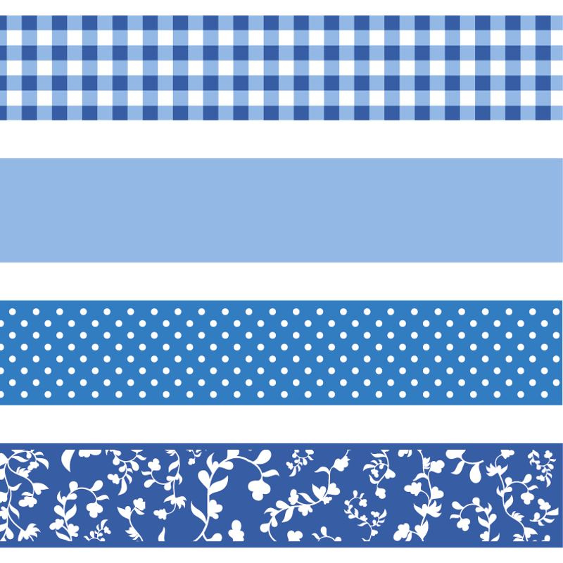 HEYDA Sada papírových pásek - modrý mix 1,5 cm x 5 m DAVER, spol. s r.o.