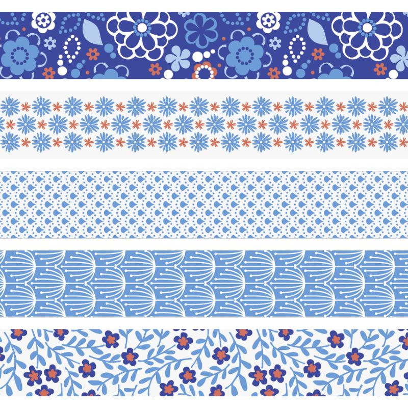 HEYDA Sada ozdobných lepicích pásek - modrý mix DAVER, spol. s r.o.