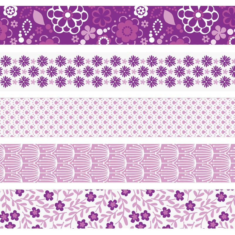 HEYDA Sada ozdobných lepicích pásek - fialový mix DAVER, spol. s r.o.