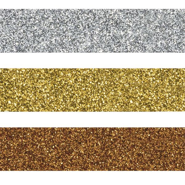 Sada samolepicích papírových washi pásek Heyda - Zlatá, stříbrná,měděná