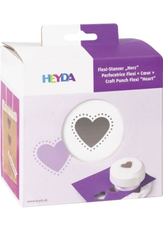 HEYDA ozdobná děrovačka flexi - srdce 1,5 cm DAVER, spol. s r.o.