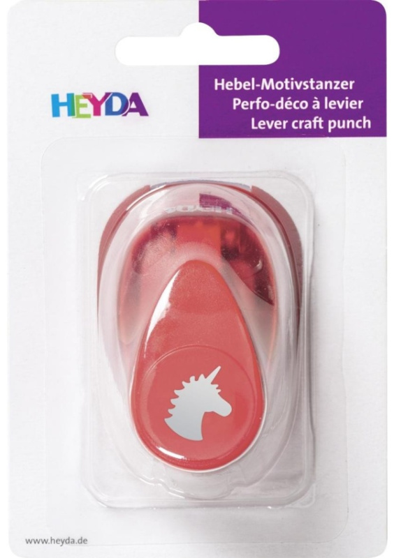 HEYDA ozdobná děrovačka velikost S - jednorožec 1,7 cm DAVER, spol. s r.o.