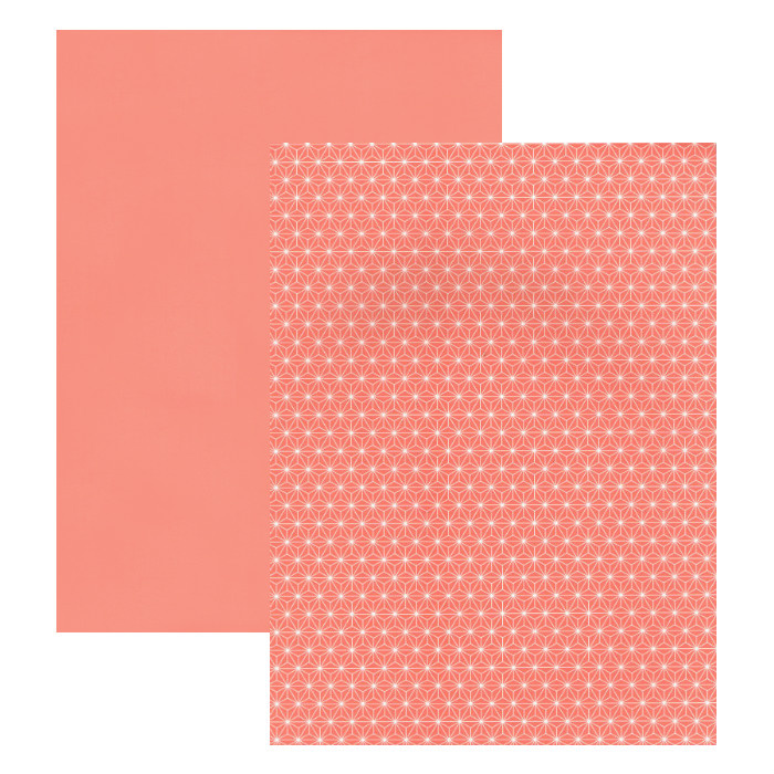 Papír hladký A4 oranžový s hvězdičkami 200g/m2