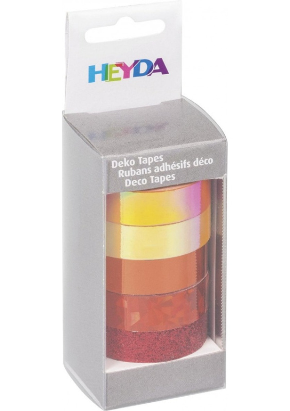 HEYDA Sada ozdobných lepicích pásek - oranžový mix DAVER, spol. s r.o.