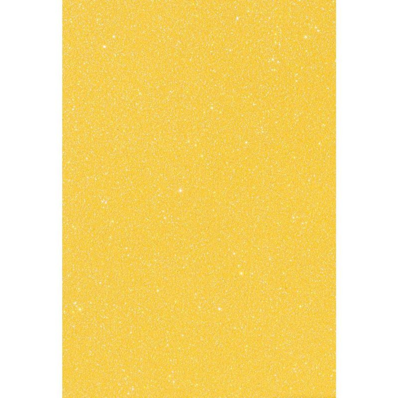 Třpytivý papír A4 pastelový žlutý 200g/m2 (1ks)