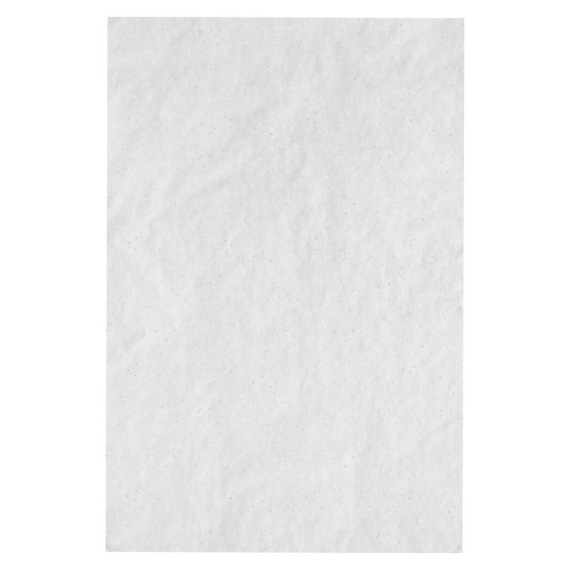 Hedvábný papír bílý se třpytkami 50×75cm (3ks)