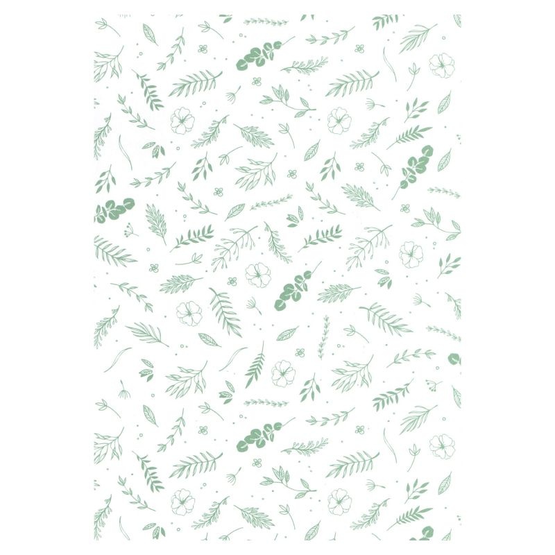 Jednostranný papír A4 bílý s větvičkami 240g/m2