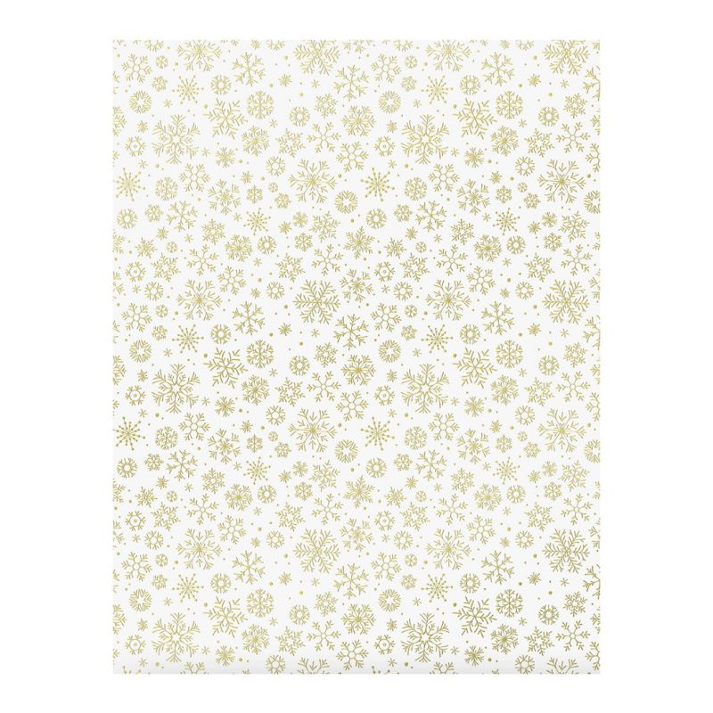 Fotokarton A4 jednostranný bílý se zlatými vločkami 240g/m2 (5ks)