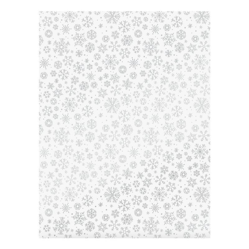 Fotokarton A4 jednostranný bílý se stříbrnými vločkami 240g/m2 (5ks)