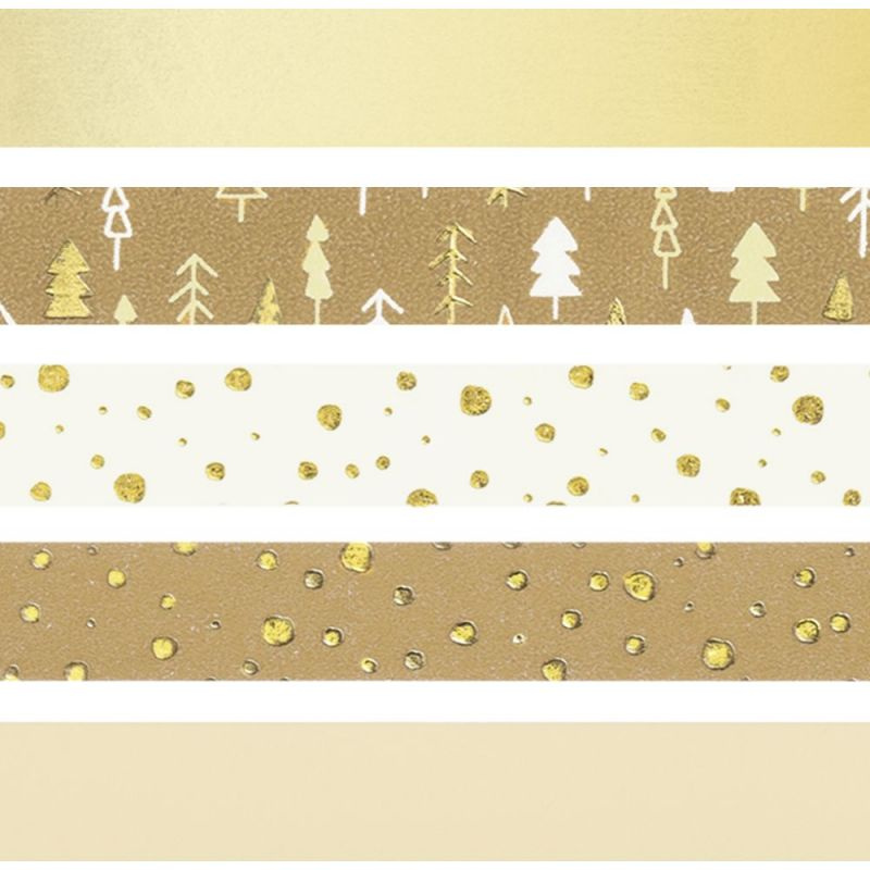 HEYDA Sada samolepicích pásek - natur, zlatá DAVER, spol. s r.o.