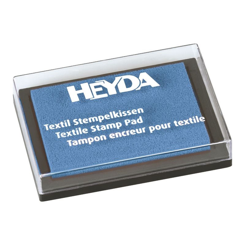 Razítkovací polštářek na textil Heyda - modrý