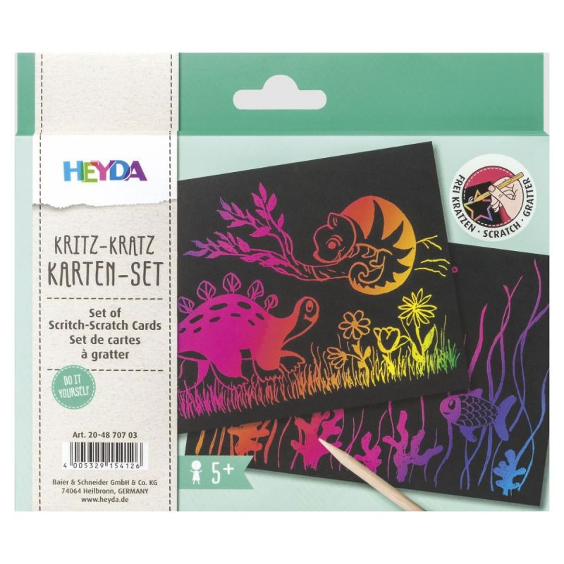 Škrabací obrázky sada Zvířátka (12ks)