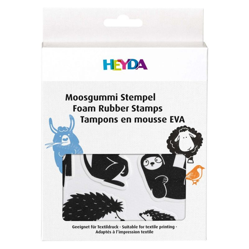 Zvířata - gumová razítka na pěnovce sada (15ks)