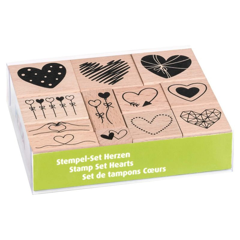 HEYDA Set razítek srdíčka 12 ks DAVER, spol. s r.o.