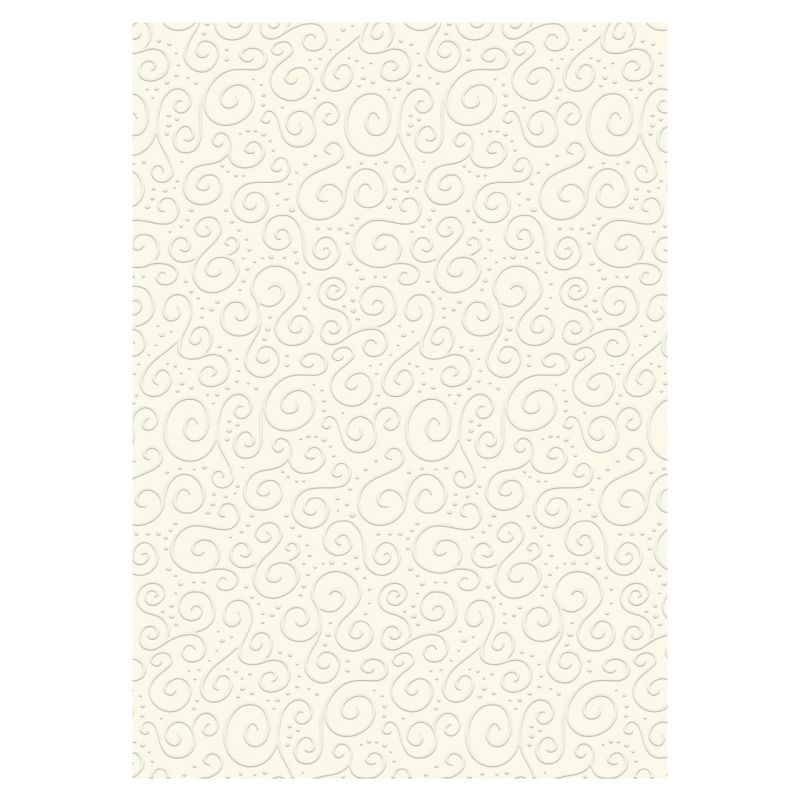 Embosovaný papír A4 s reliéfem Milano - krémový