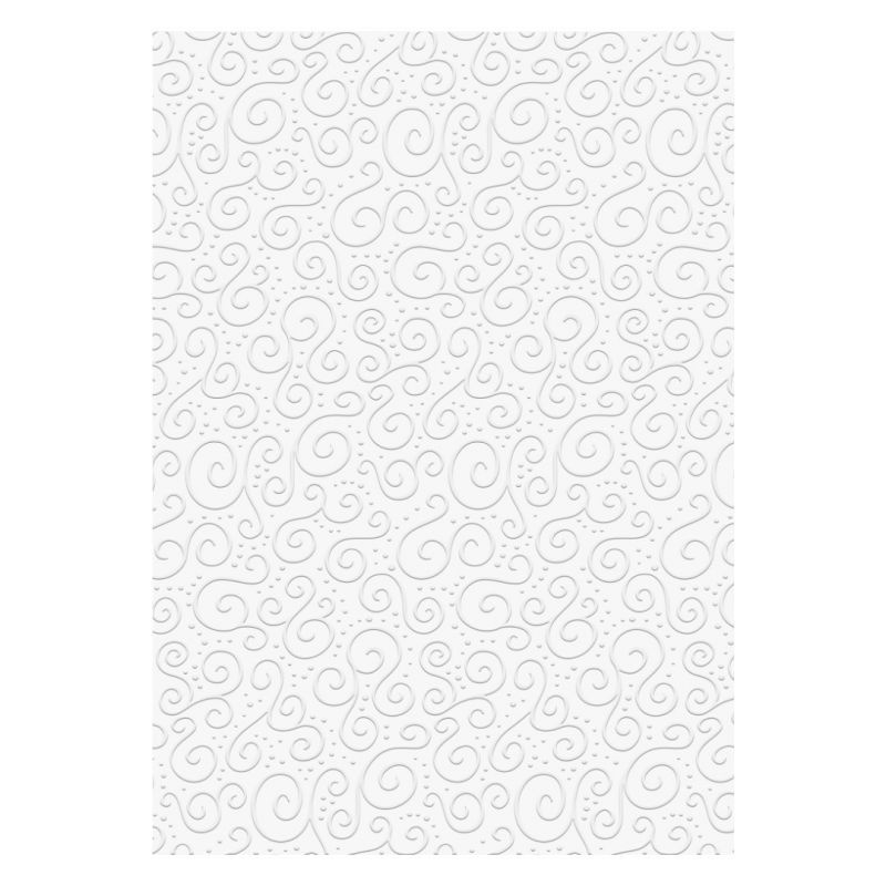 Embosovaný papír A4 s reliéfem Milano - bílý
