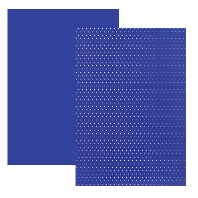 Hladký papír A4 tmavě modrý s puntíky 200g/m2